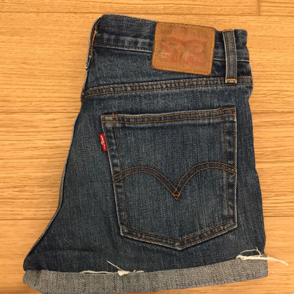 Destroy Levi High-waist shorts